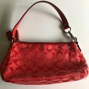 Mini Red Coach, cloth purse